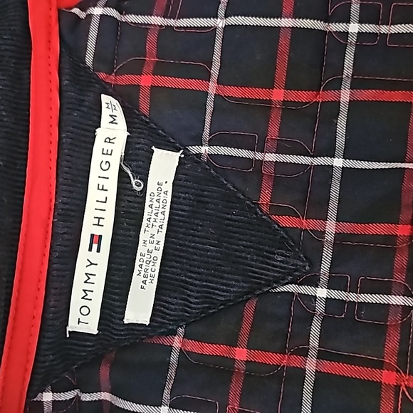 Tommy Hilfiger Vintage Red Quilted Barn Jacket Size M - Picture 4 of 8